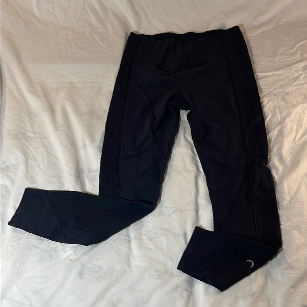 ZYIA Active Black Full-Length Ribbed Leggings